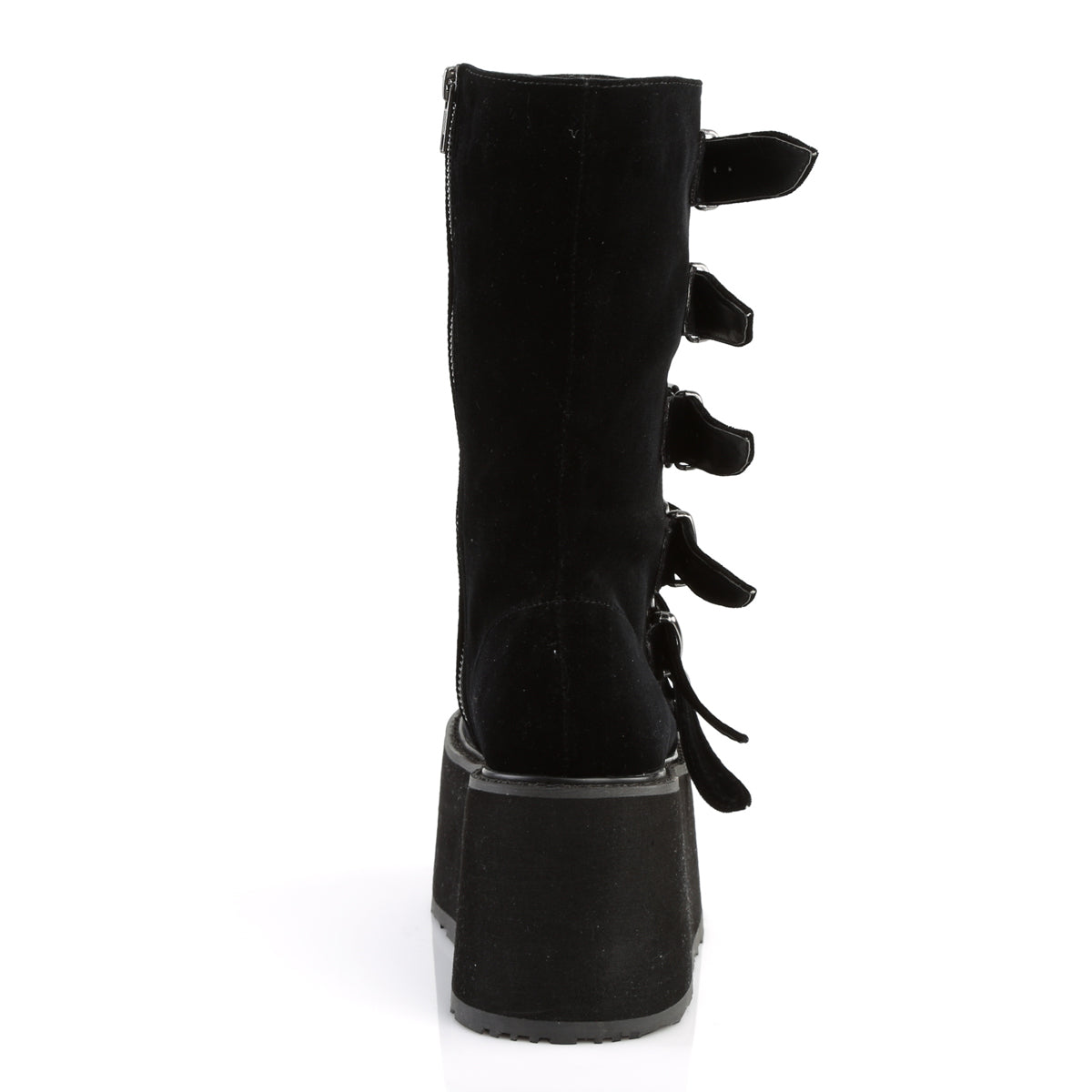 DemoniaCult Women's Mid-Calf & Knee High Boots DAMNED-225 Blk Velvet
