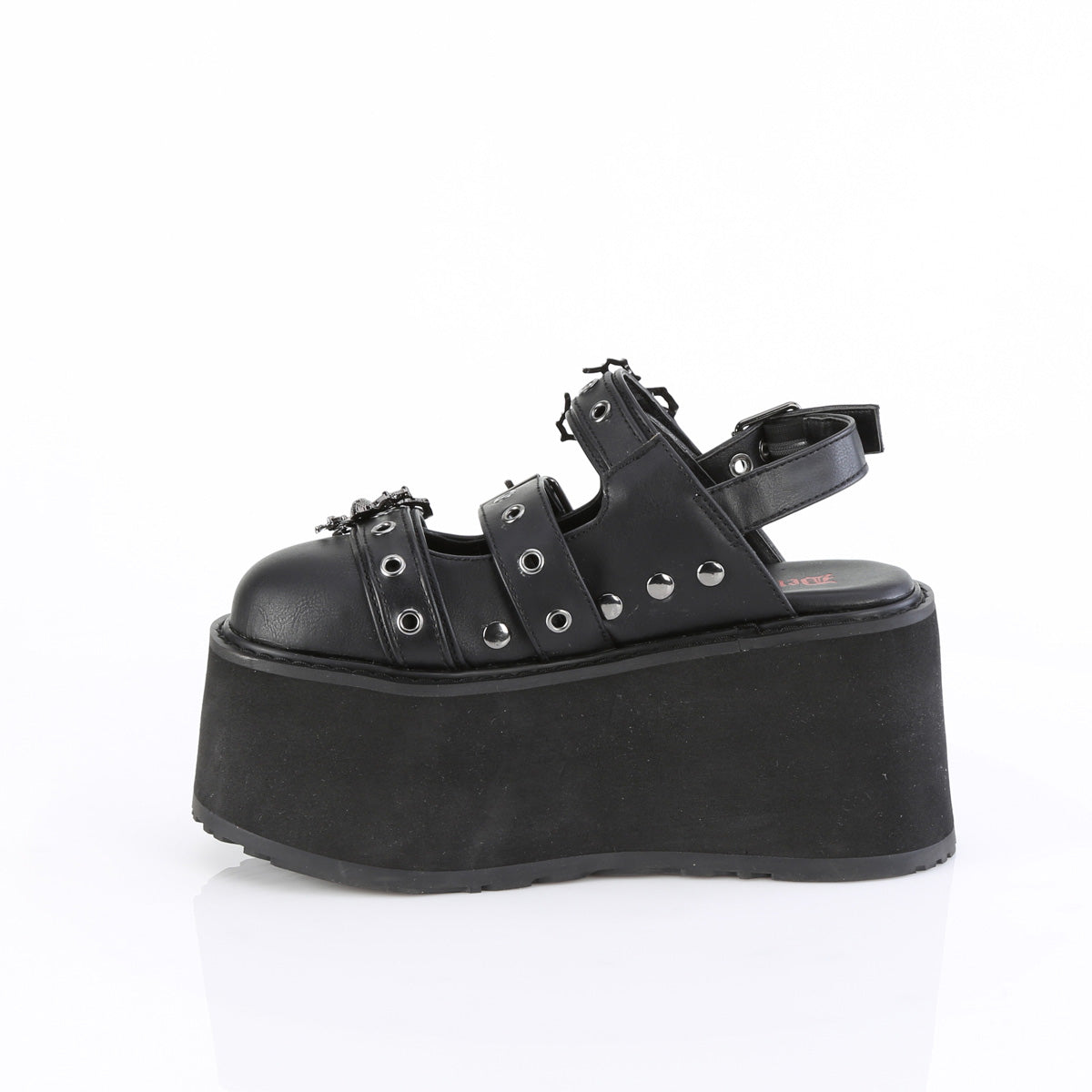 DemoniaCult DAMNED-27 Blk Leather Vegan