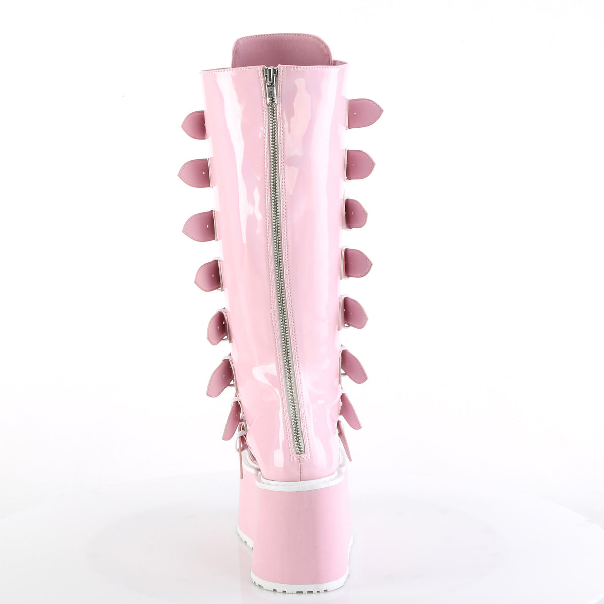 DemoniaCult Boots DAMNED-318 B. Pink Holo Pat