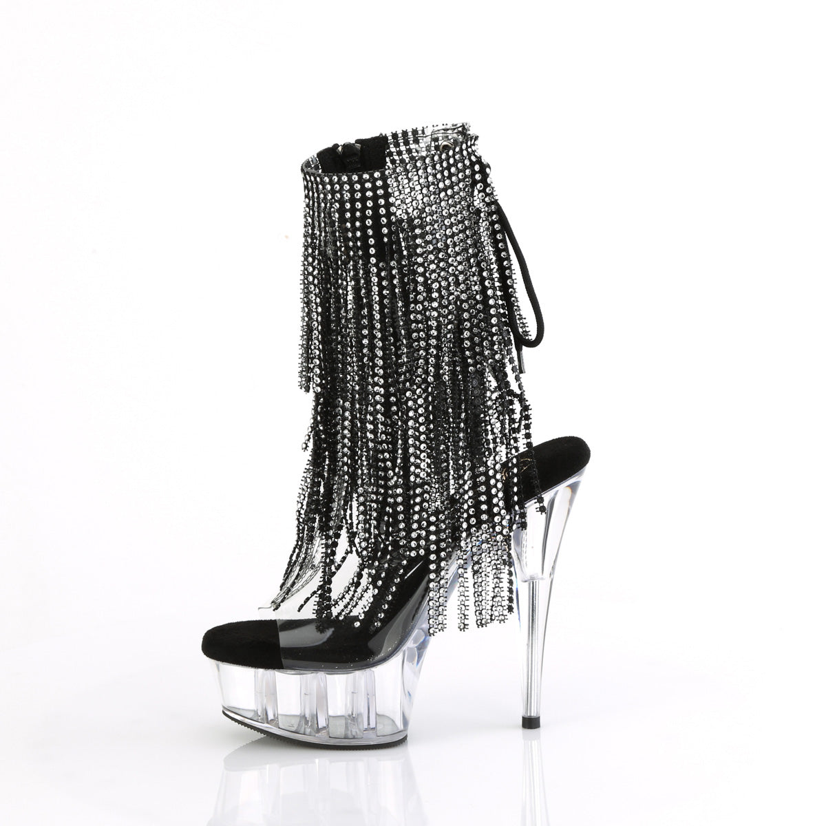 Pleaser DELIGHT-1017RSF CLR-BLK/CLR