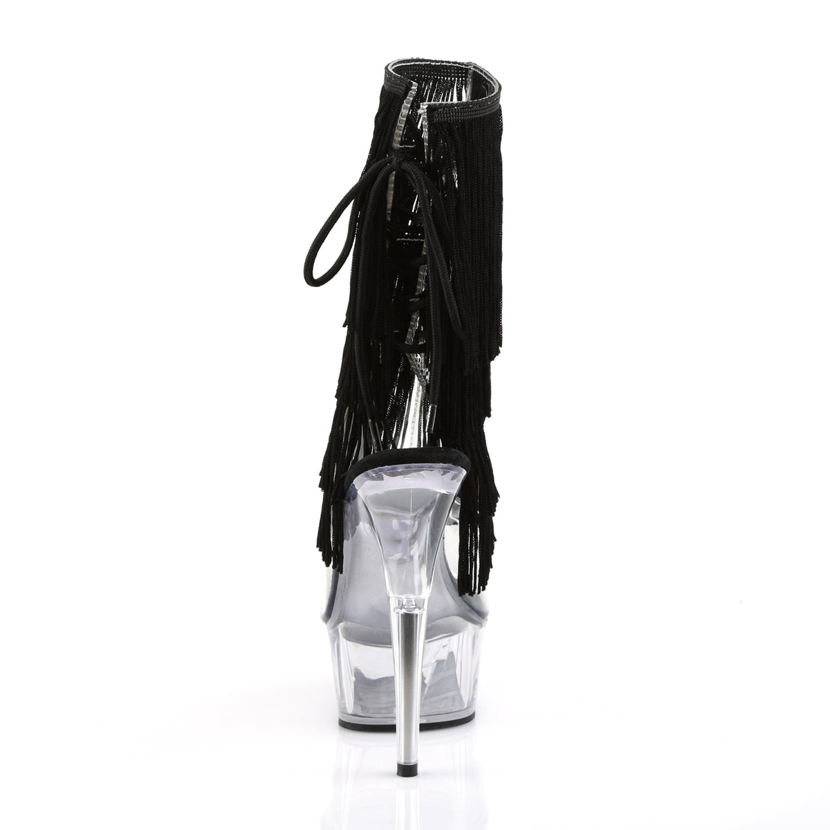 Pleaser Womens Ankle Boots DELIGHT-1017TF Clr-Blk/Clr