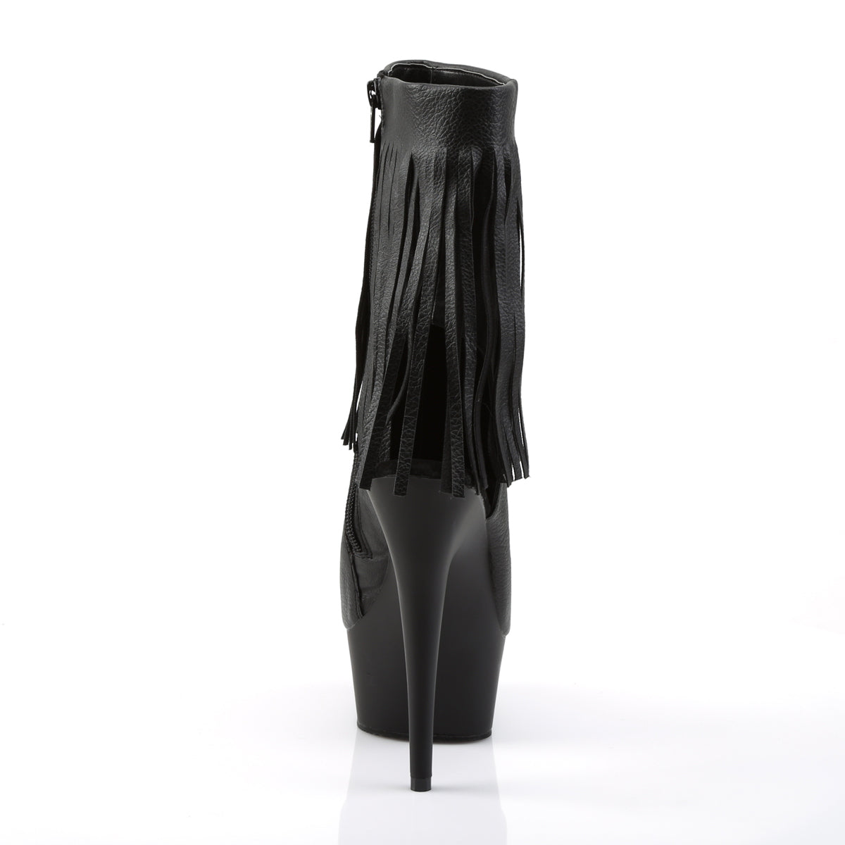 Pleaser Botas de tobillo para mujer DELIGHT-1019 Blk Faux Cuero / Blk Mate