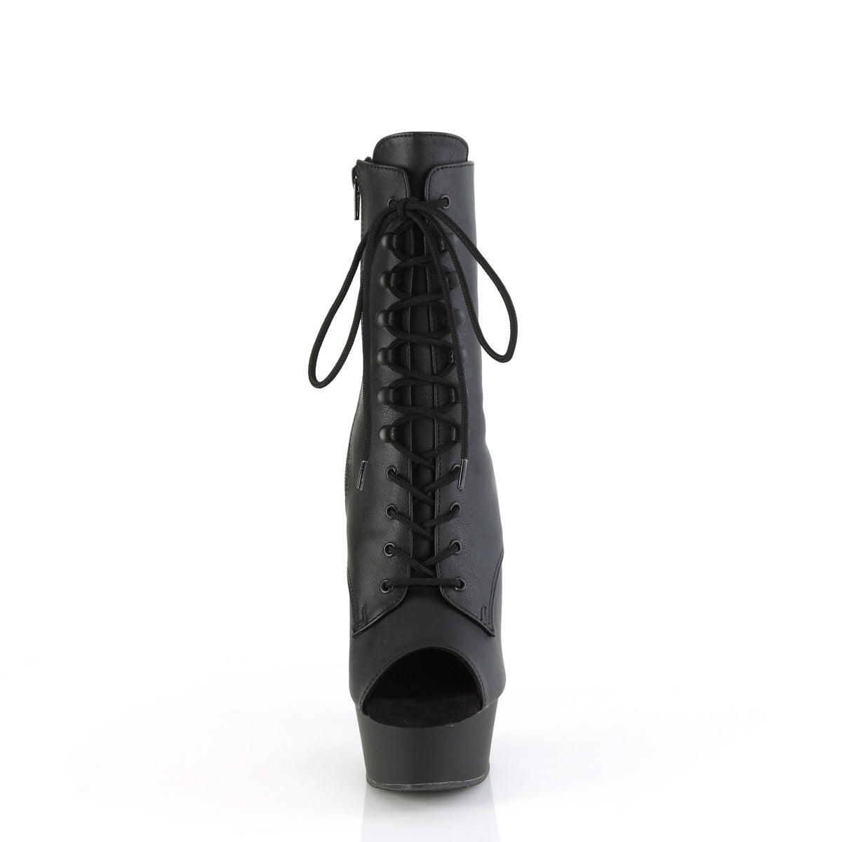 Pleaser DELIGHT-1021 BLK Faux Leather/Blk Matte