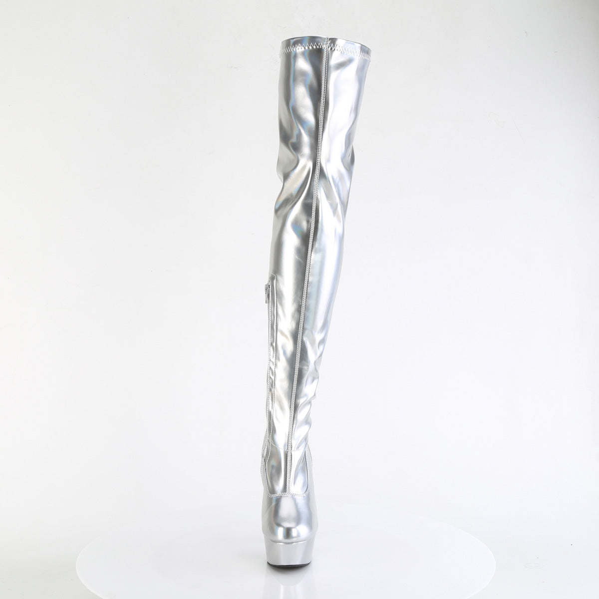 Pleaser DELIGHT-3000HWR SLV Hologram PU/M