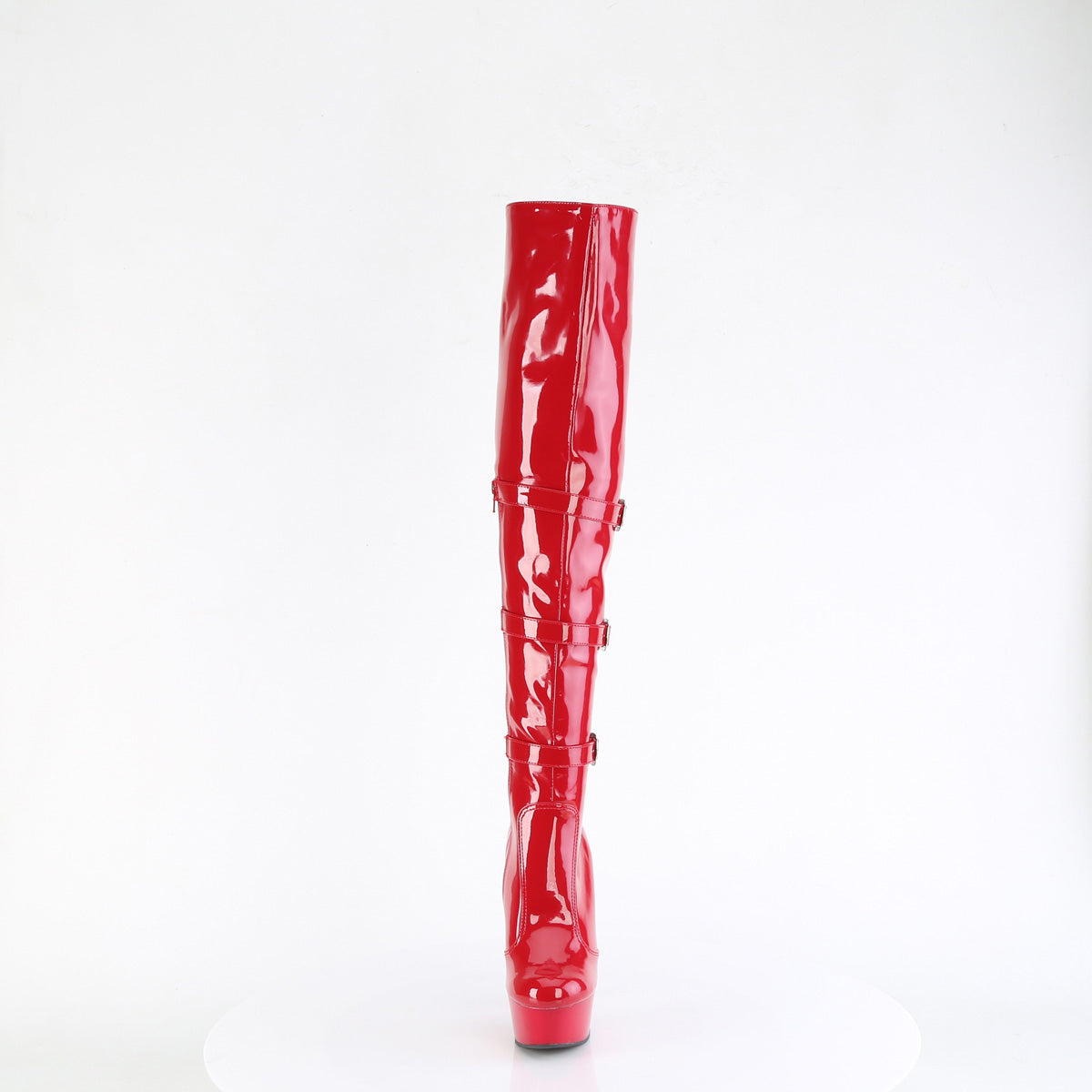 Pleaser DELIGHT-3018 RED STR. Pat/Rojo
