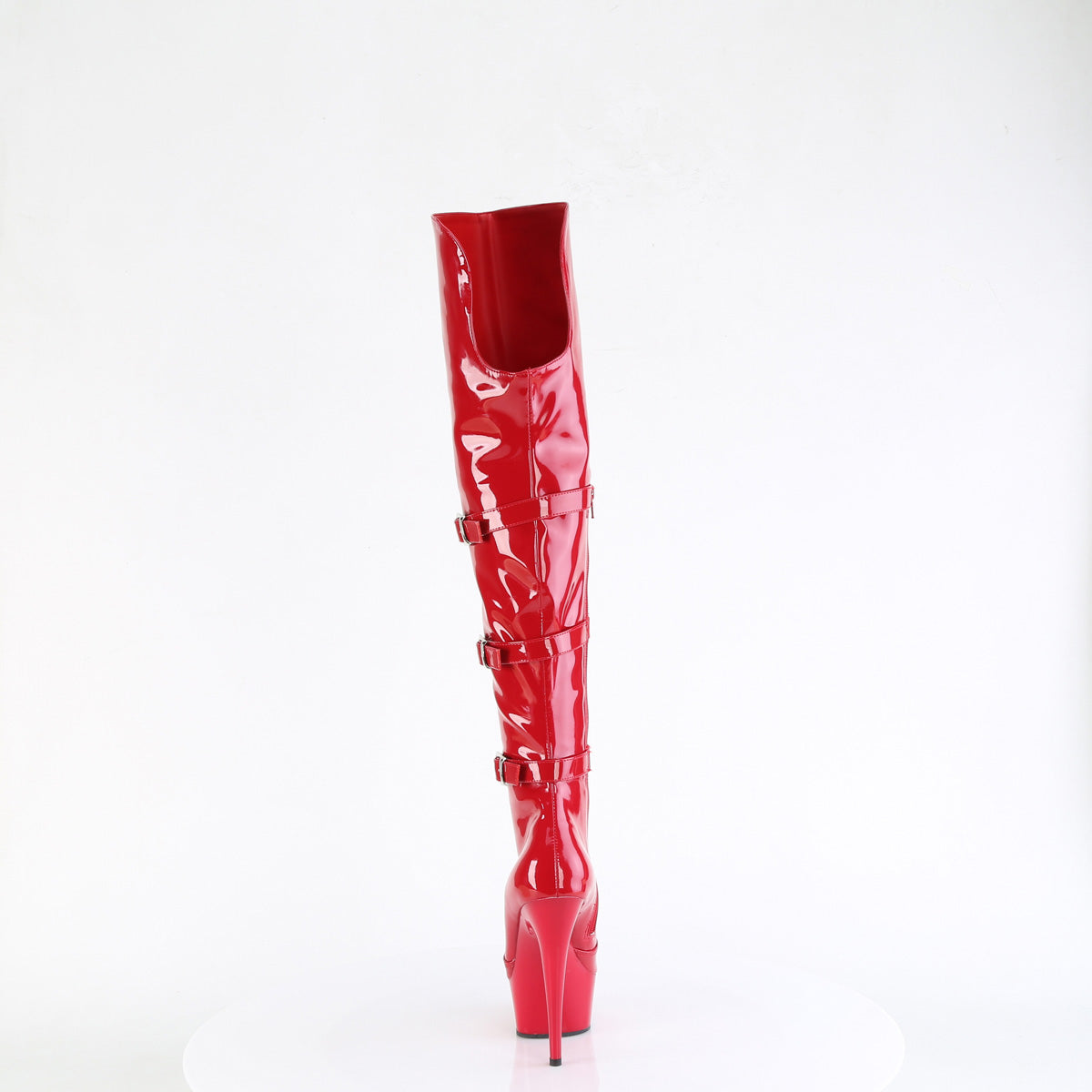 Pleaser DELIGHT-3018 RED STR. Pat/Rojo