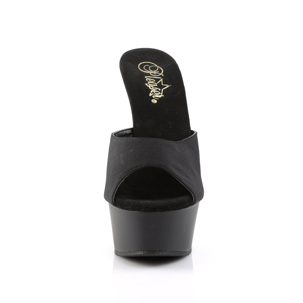 Pleaser Sandalias para mujer DELIGHT-601PS BLK POTOOSOIE / BLK MATE