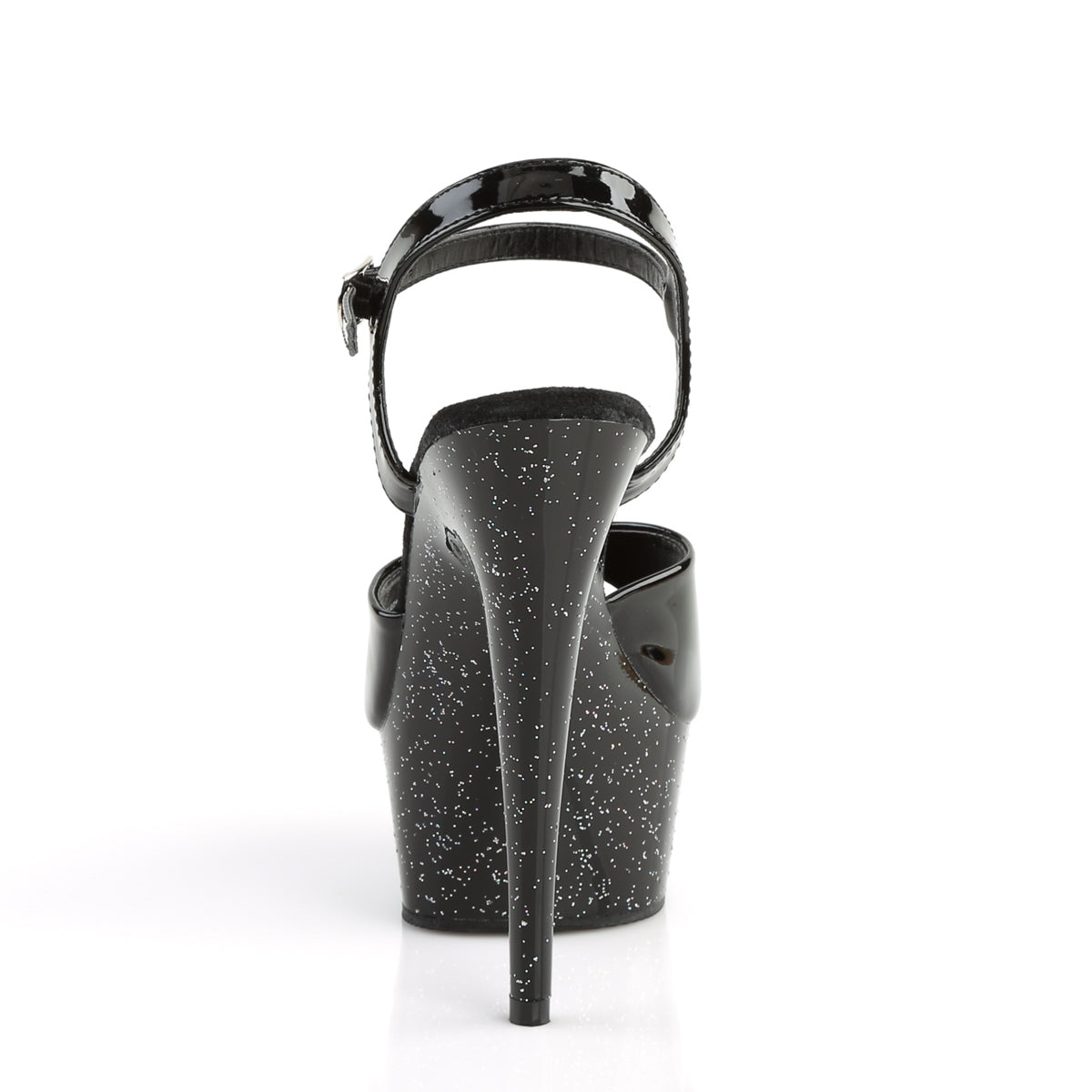 Pleaser Womens Sandals DELIGHT-609MG Blk Pat/Blk