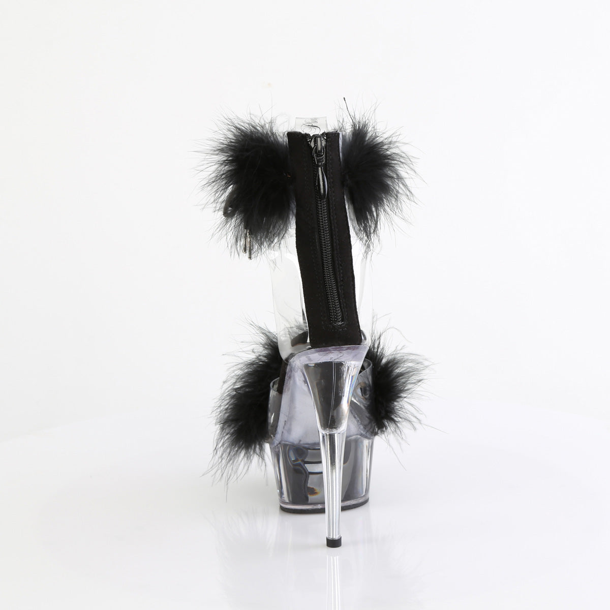 Pleaser DELIGHT-624f CLR-BLK FUR/M