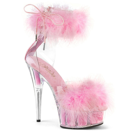 Pleaser   DELIGHT-624f CLR-B. Pink Fur/M