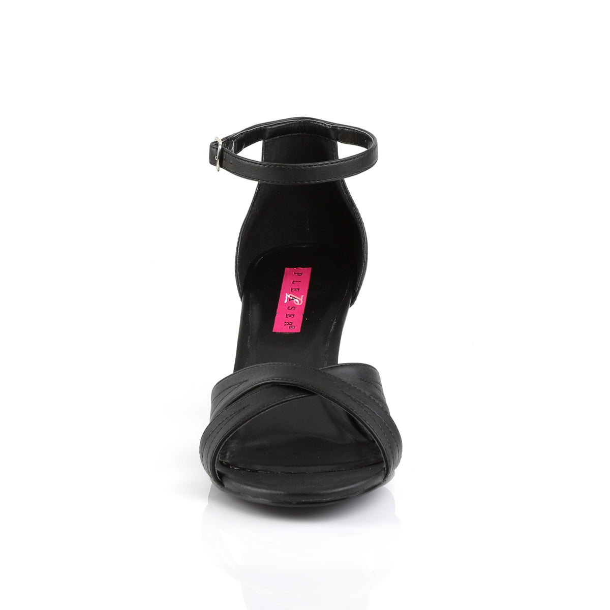 Pleaser Pink Label De las mujeres DIVINE-435 BLK Faux Leather