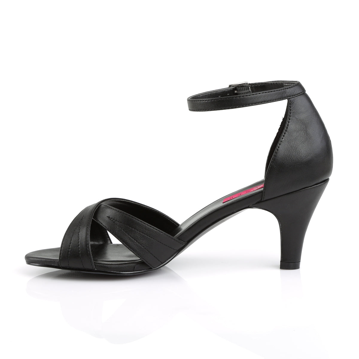 Pleaser Pink Label De las mujeres DIVINE-435 BLK Faux Leather