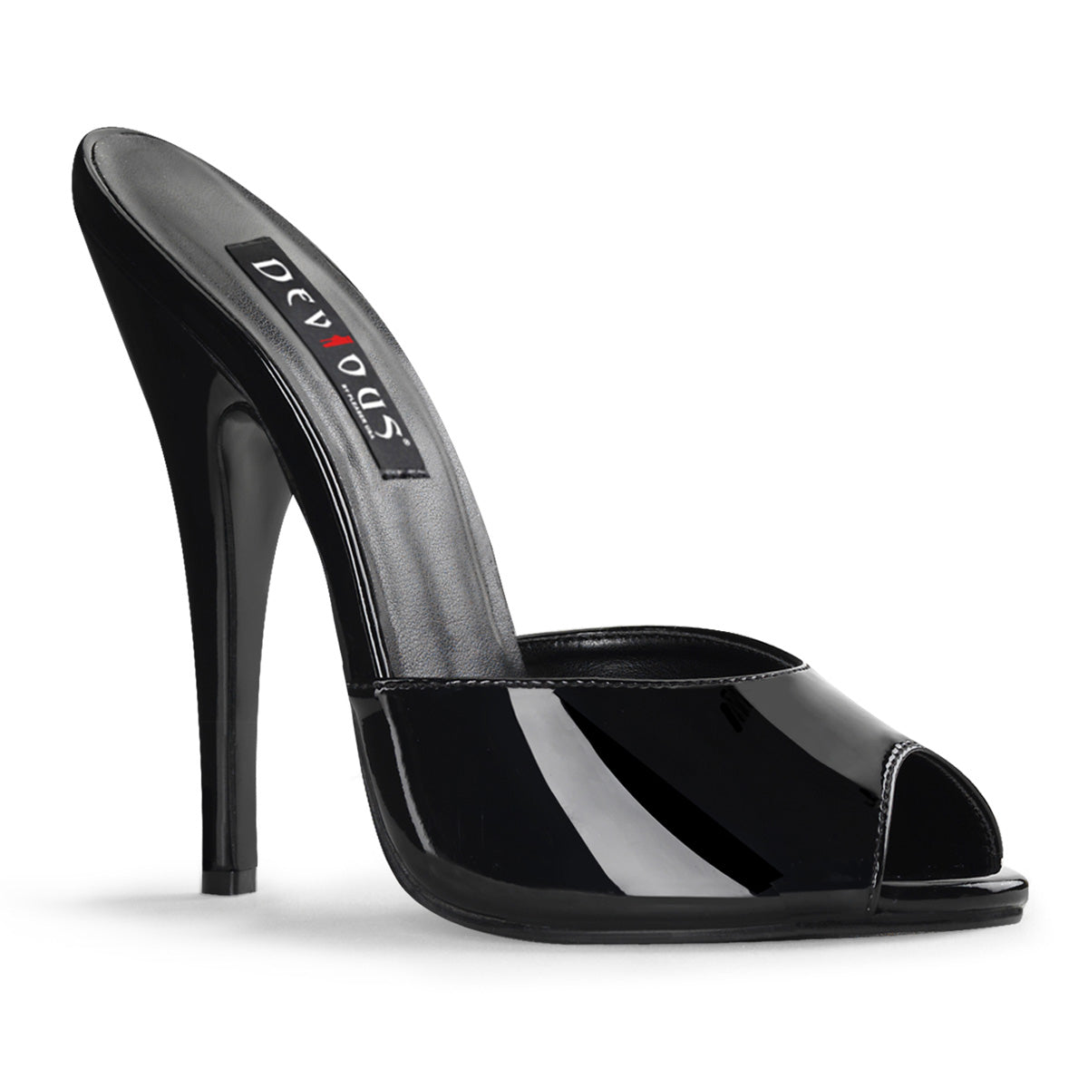 Devious Sandalias para mujer DOMINA-101 BLK PAT