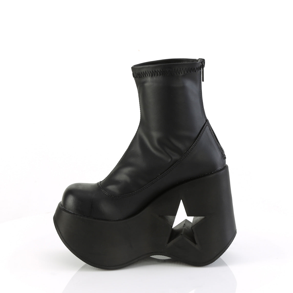 DemoniaCult Botines DYNAMITE-100 BLK STR CUERO VEGANO