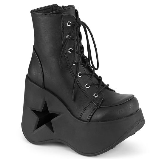 DemoniaCult  Botines DYNAMITE-106 cuero vegano blk