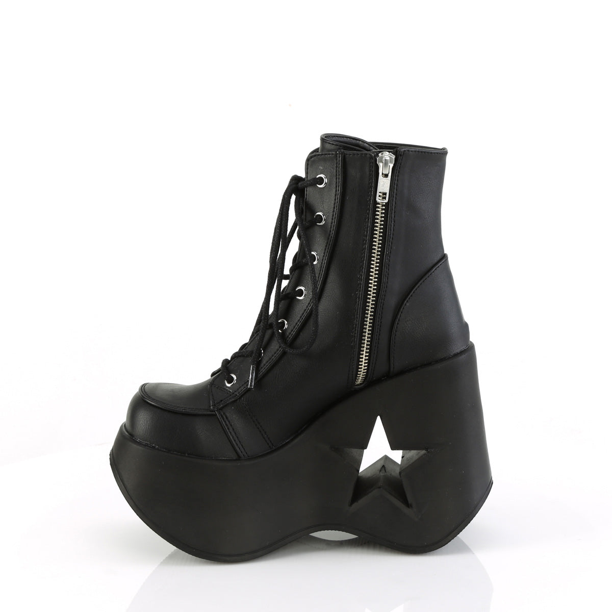 DemoniaCult Botines DYNAMITE-106 cuero vegano blk