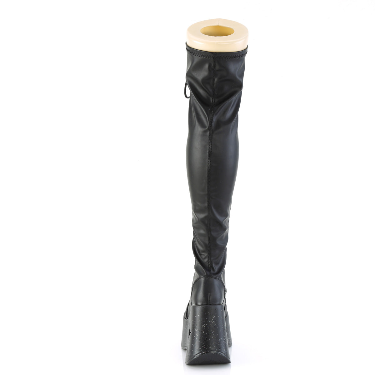 DemoniaCult DYNAMITE-300-1 Blk str cuero vegano