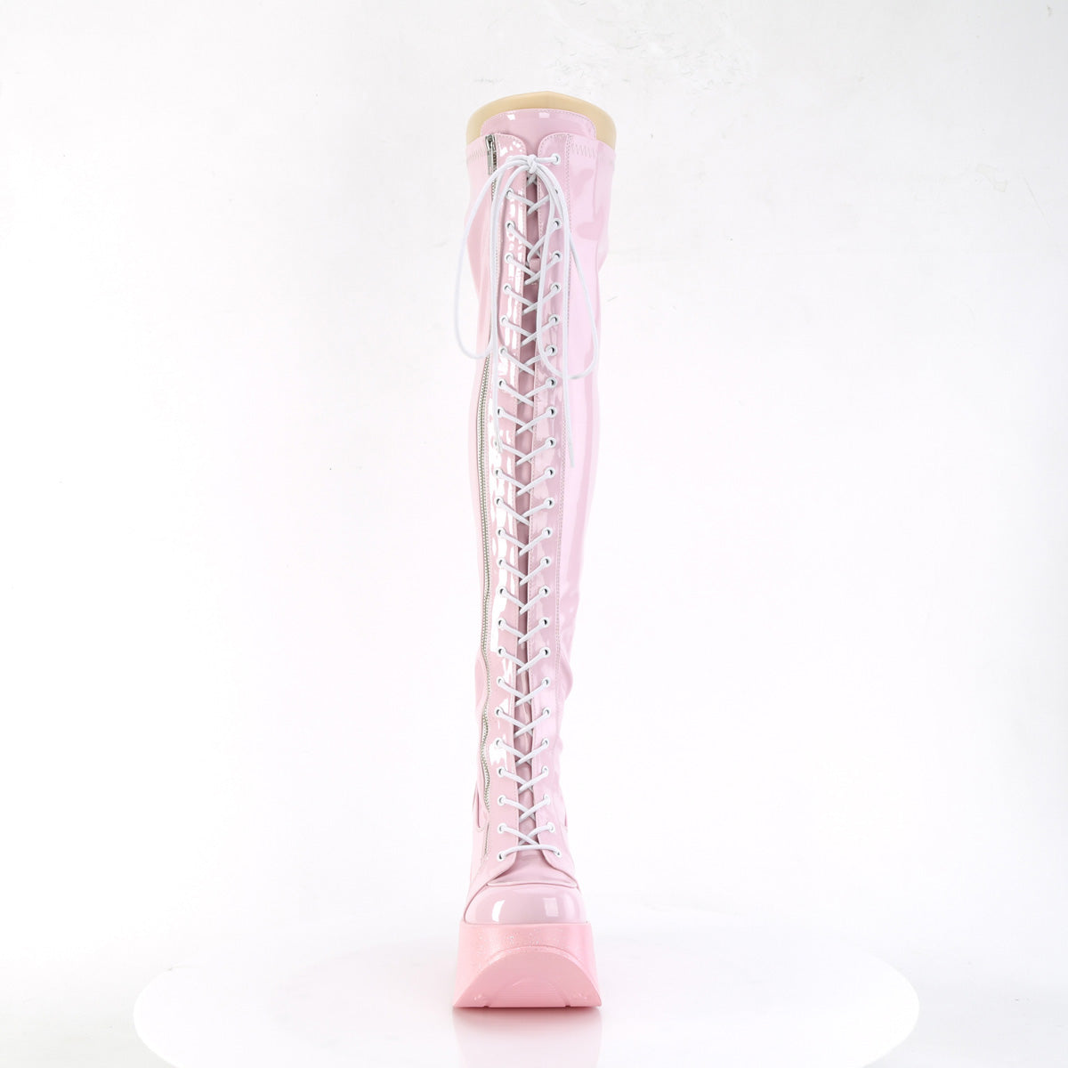 DemoniaCult Botas DYNAMITE-300 B. Pink Stretch Holo