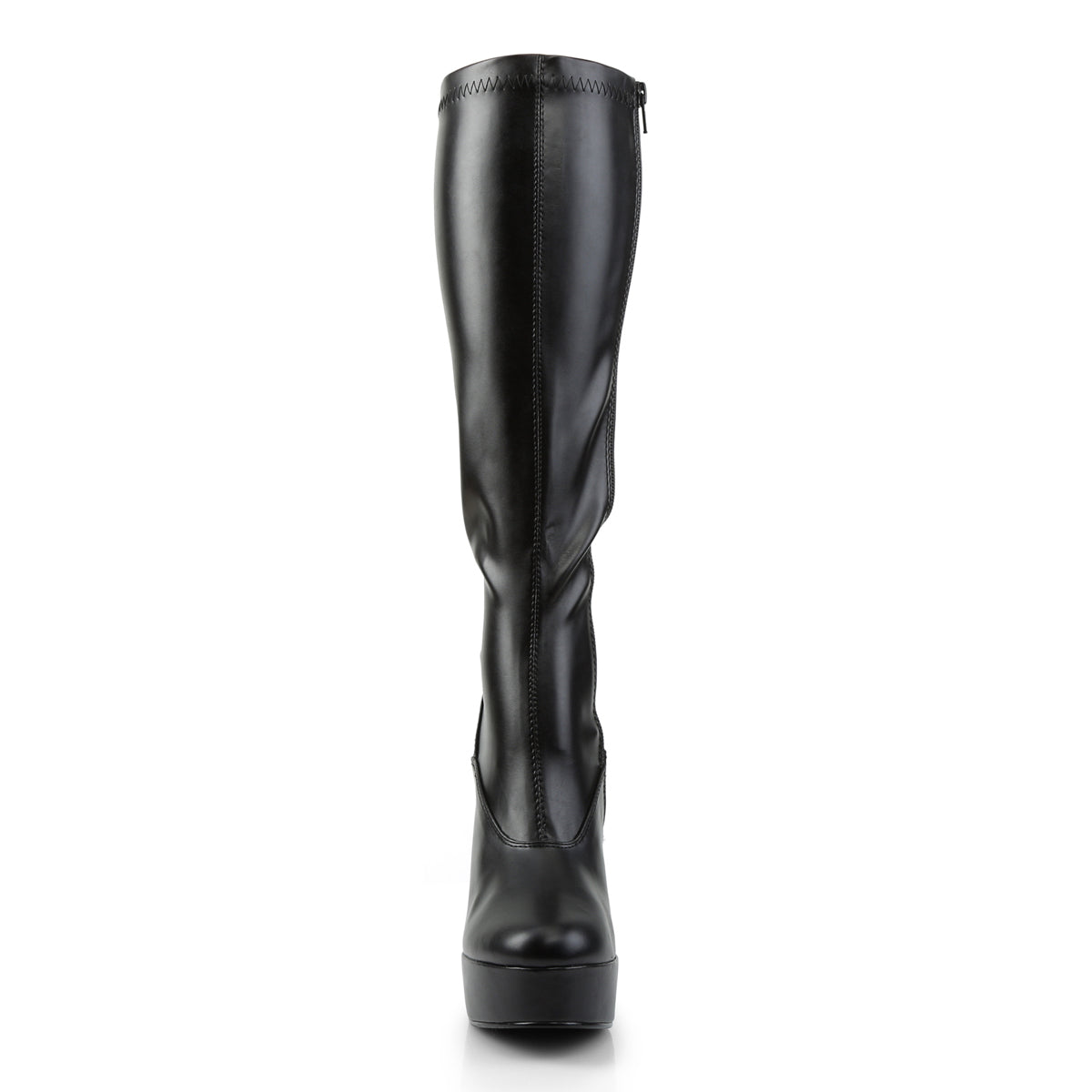 Pleaser Botas de mujer ELECTRA-2000z Blk Str Faux Cuero