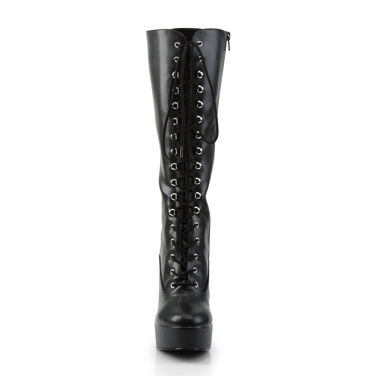Pleaser Botas de mujer ELECTRA-2020 Blk Faux Cuero