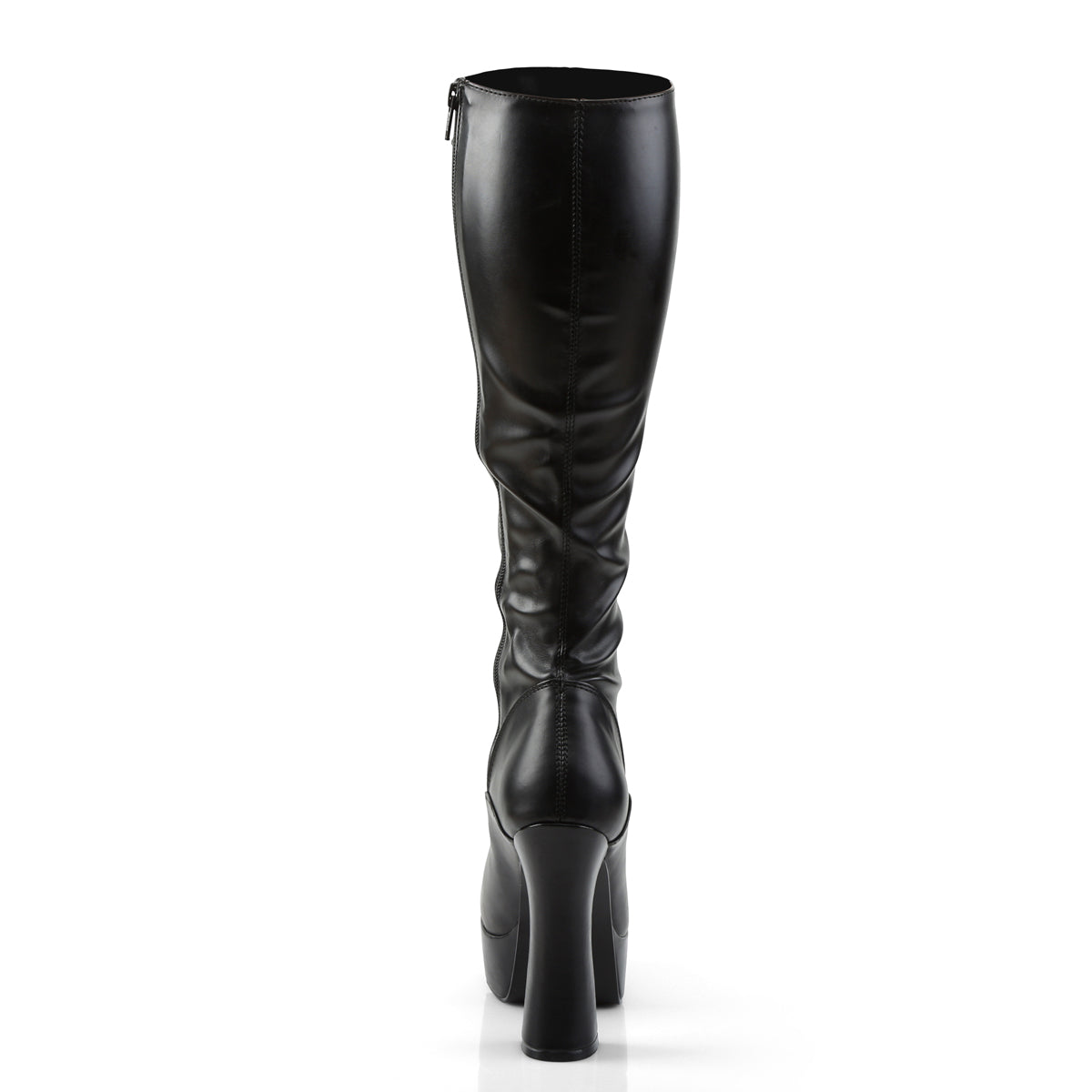 Pleaser Botas de mujer ELECTRA-2023 Blk Str Faux Cuero