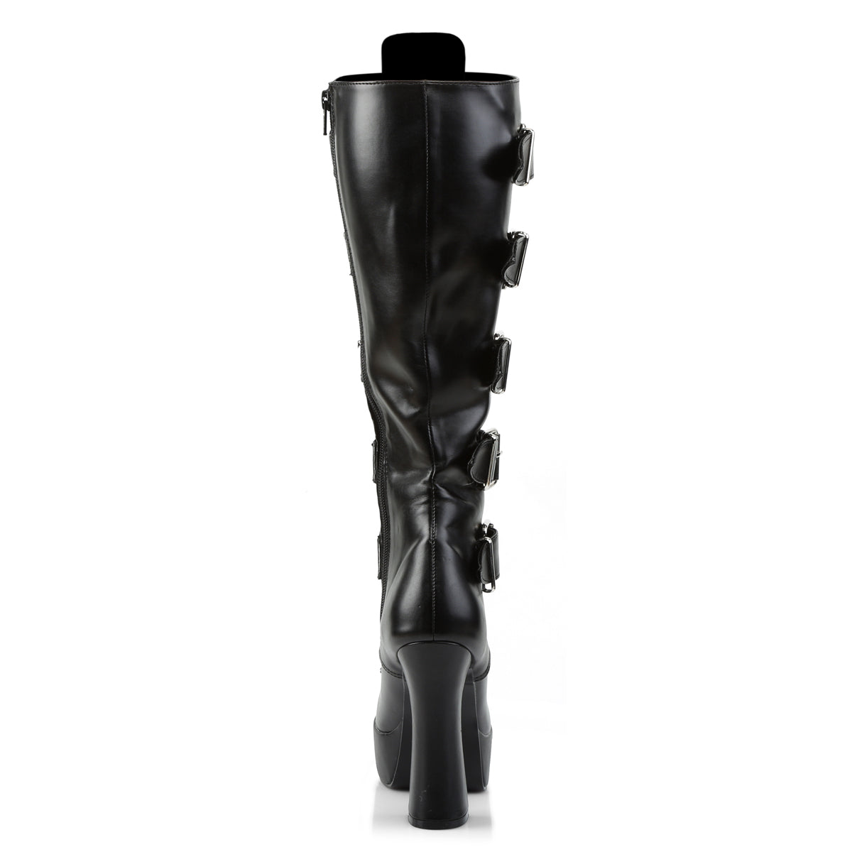 Pleaser Botas de mujer ELECTRA-2042 Blk Faux Cuero