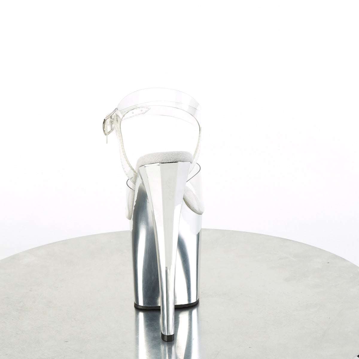 Pleaser ENCHANT-708 Clr/Slv Chrome