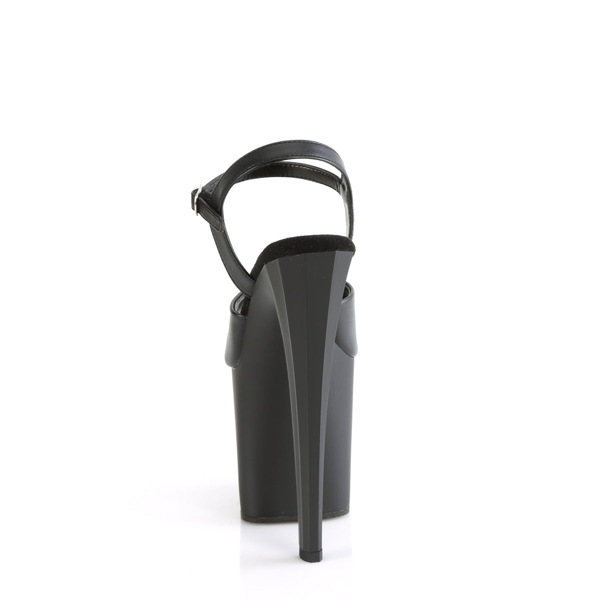 Pleaser ENCHANT-709 Blk Faux Leather/Blk Matte