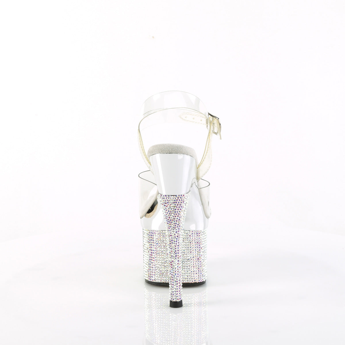 Pleaser Sandalias ESTEEM-708dm CLR/SLV Chrome-SLV AB RS