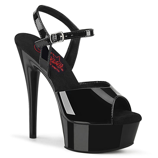 Pleaser  Sandalias EXCITE-609 BLK PAT / BLK