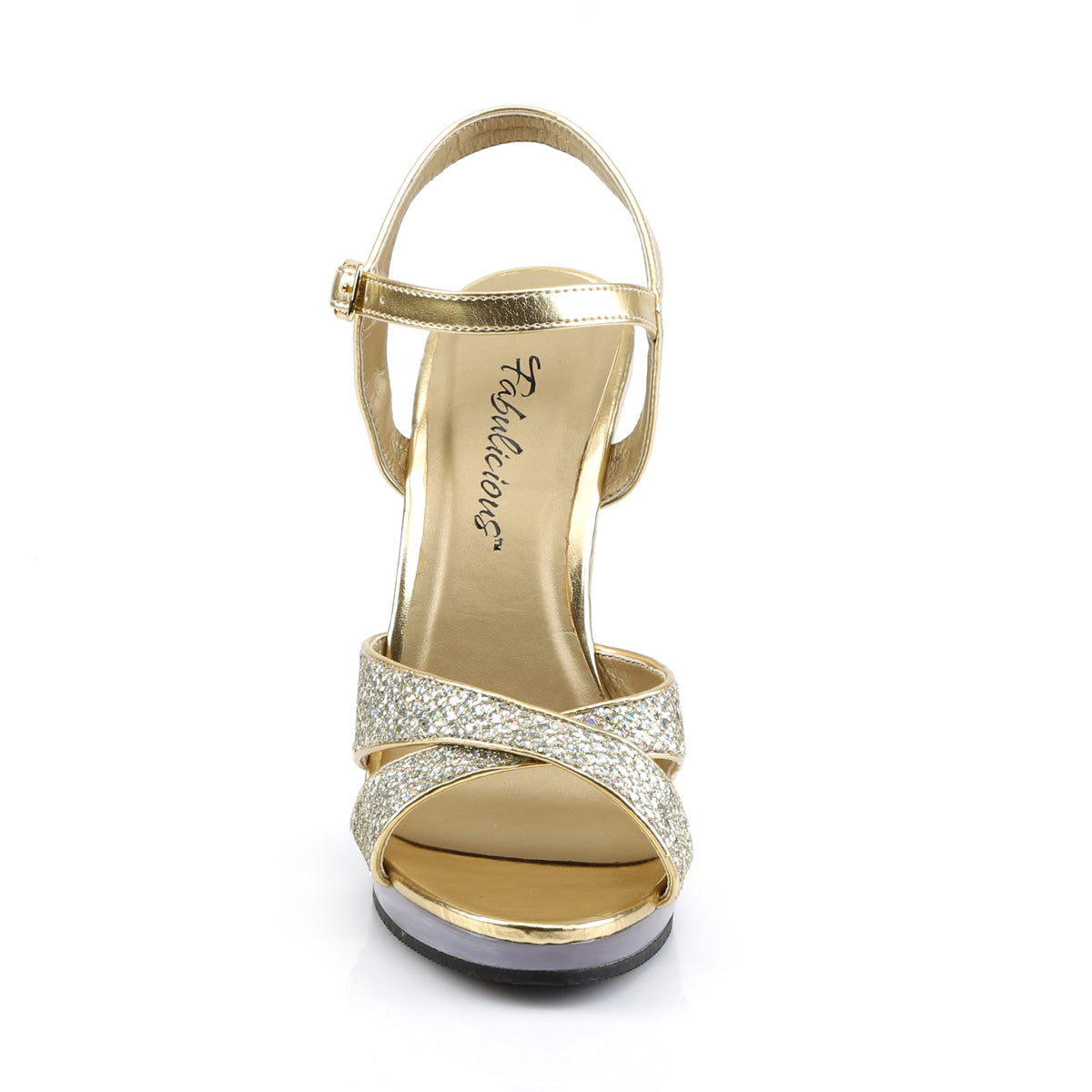 Fabulicious Sandalias para mujer FLAIR-419 (g) oro múltiples brillo / clr