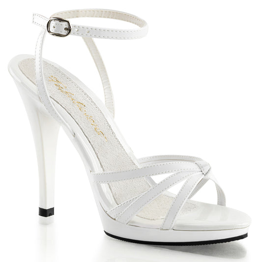 Fabulicious Sandalias para mujer FLAIR-436 WHT PAT / WHT