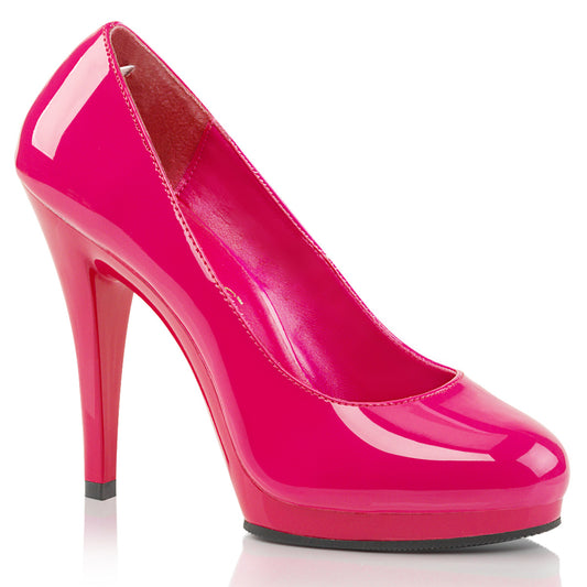 Pleaser Pink Label Bombas para mujer FLAIR-480 PAT rosa caliente / rosa caliente