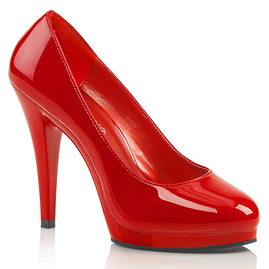 Pleaser Pink Label Bombas para mujer FLAIR-480 RED PAT / RED