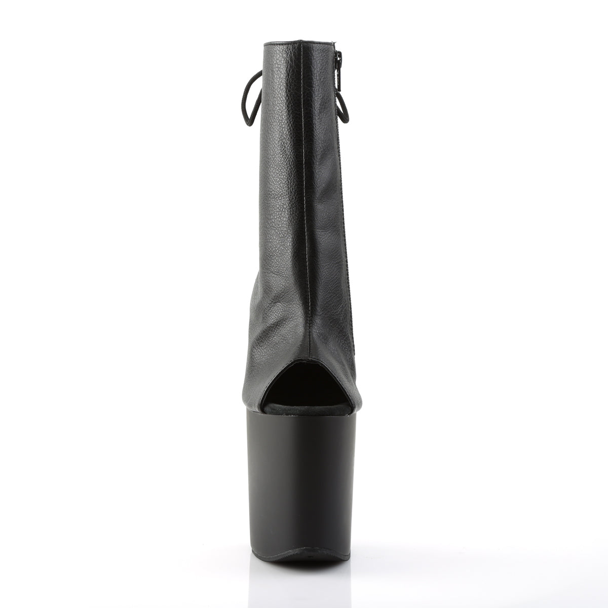 Pleaser Botas de tobillo para mujer FLAMINGO-1018 Blk Faux Cuero / Blk Mate