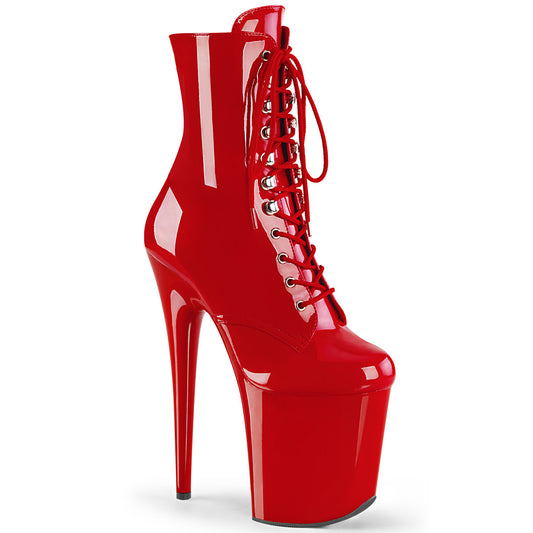 Pleaser Botas de tobillo para mujer FLAMINGO-1020 PAT / ROJO RED