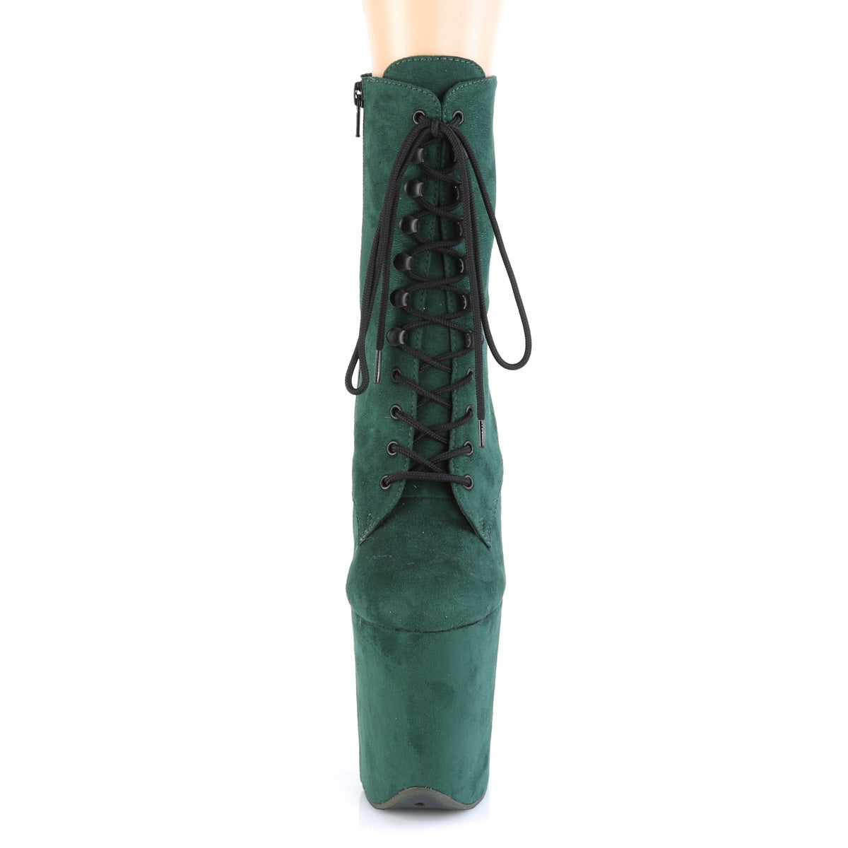 Pleaser Botas de tobillo para mujer FLAMINGO-1020FS Emerald Green F. Suede / Emerald Green F.Suede