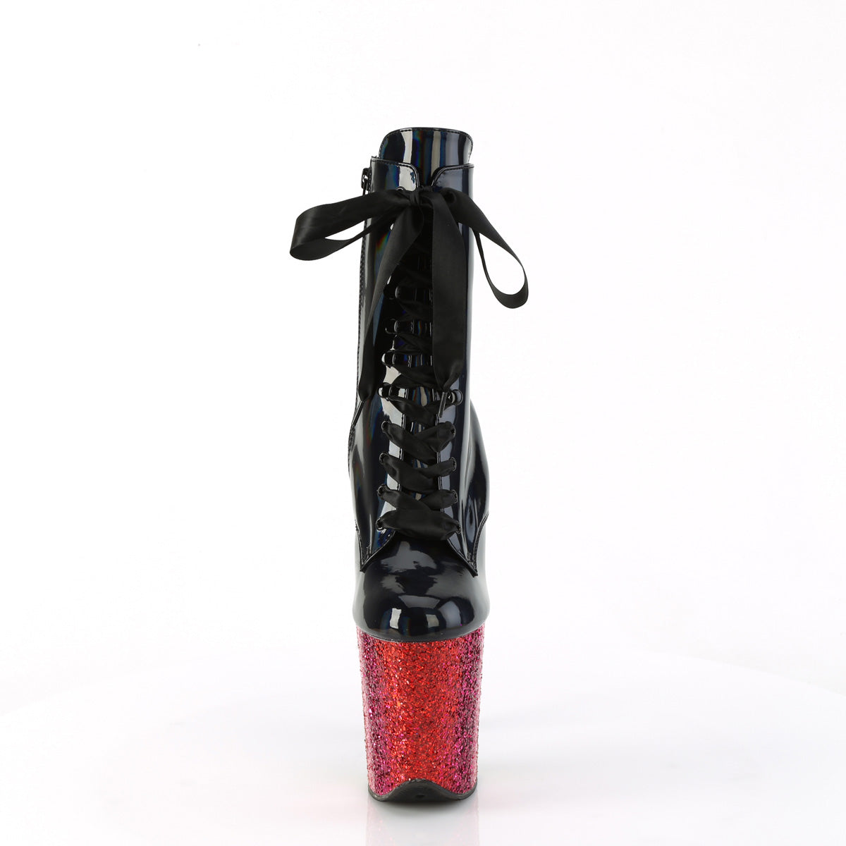 Pleaser FLAMINGO-1020hg BLK Holo Pat/Rainbow Brillantina