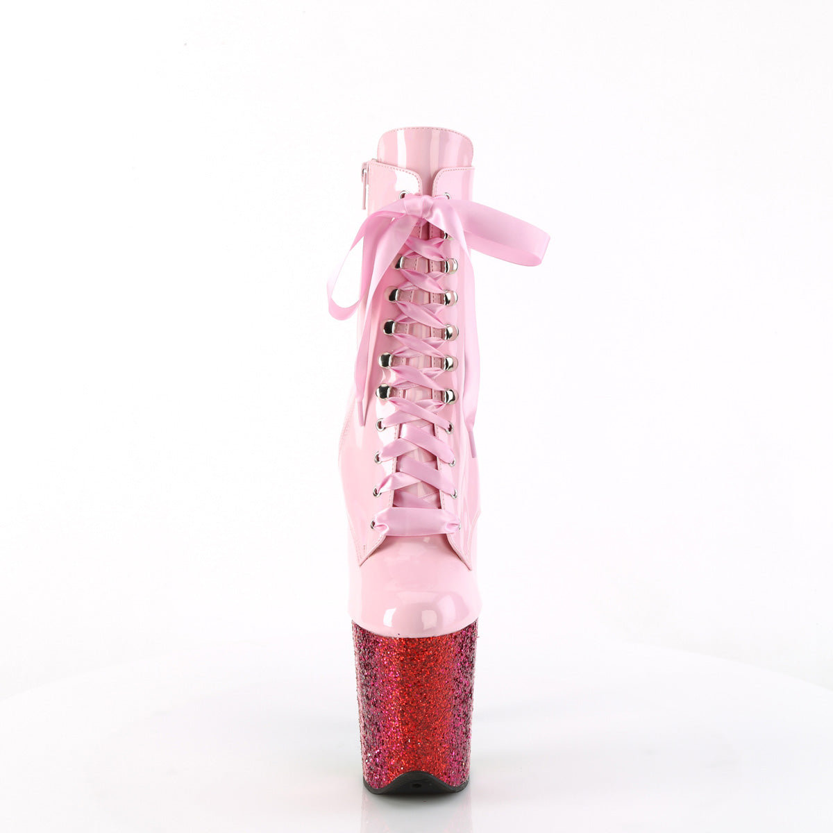 Pleaser FLAMINGO-1020hg B. Pink Holo Pat/Rainbow Brillantina