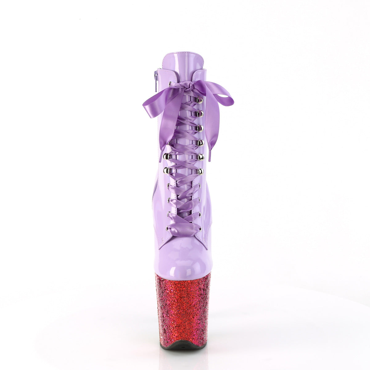 Pleaser FLAMINGO-1020hg Lavender Holo Pat/Rainbow Brillantina