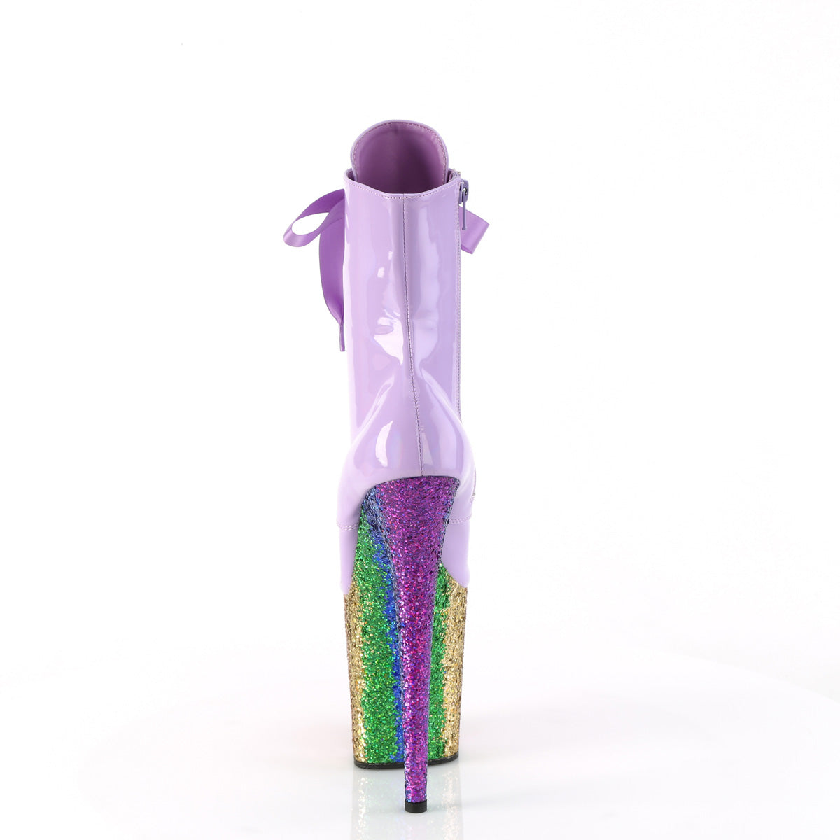 Pleaser FLAMINGO-1020hg Lavender Holo Pat/Rainbow Brillantina