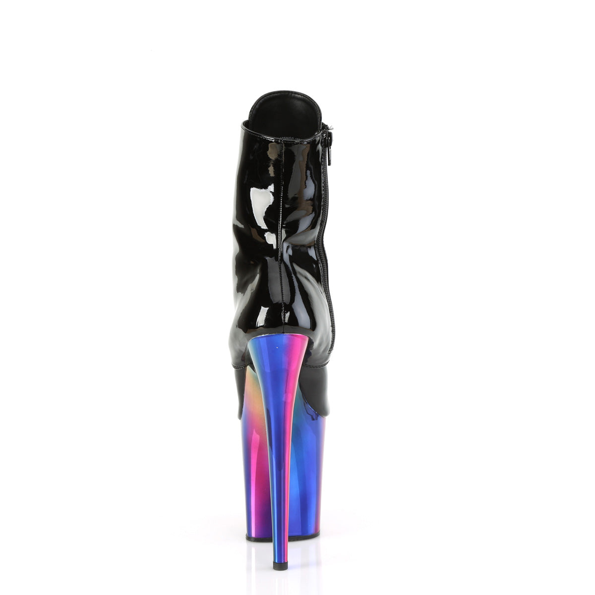 Pleaser Botines FLAMINGO-1020RC BLK PAT /Rainbow Cromo