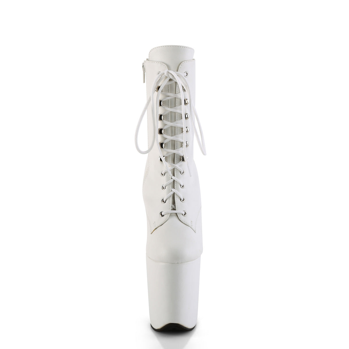 Pleaser FLAMINGO-1020WR WHT Faux Leather/Wht Faux Leather