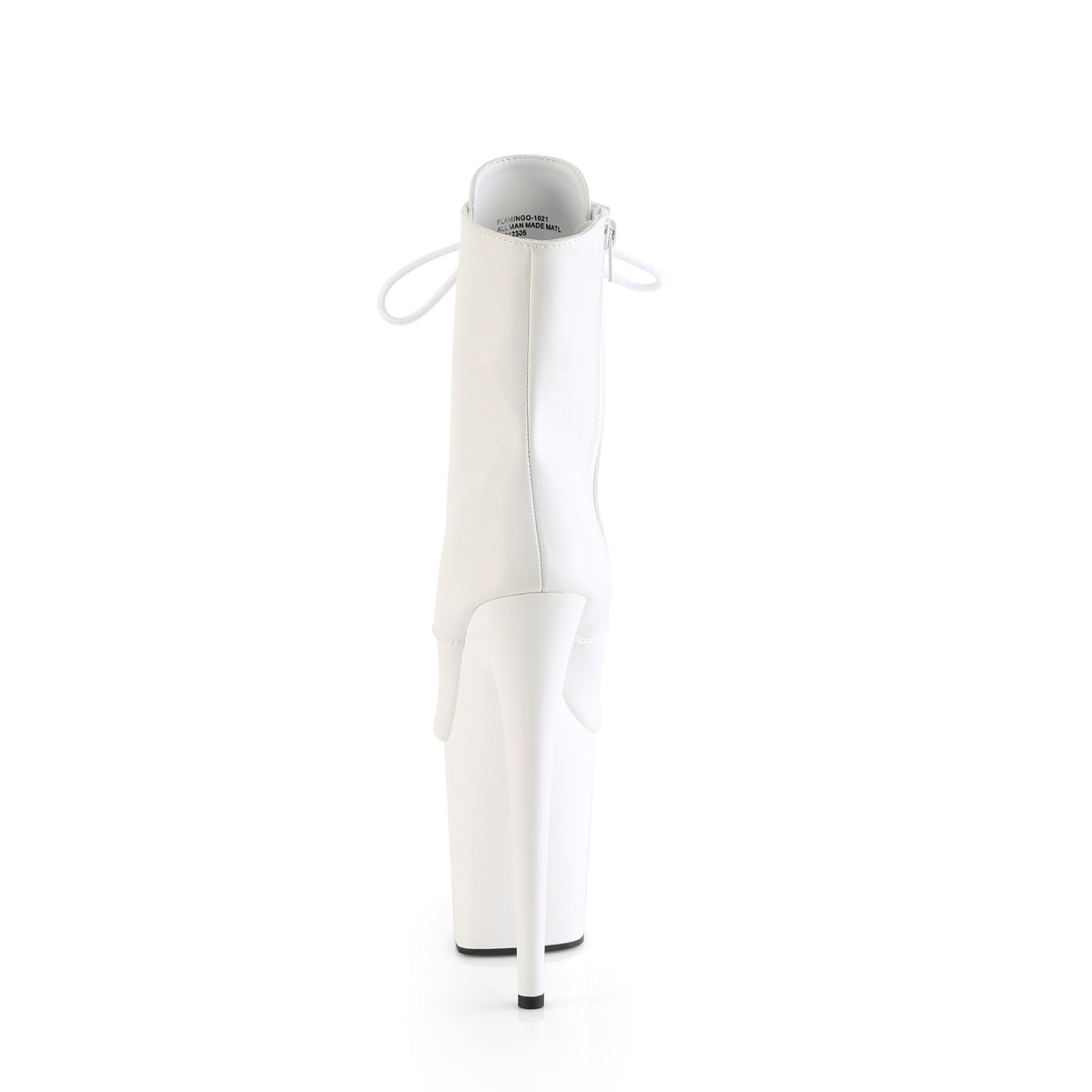 Pleaser FLAMINGO-1021 WHT Faux Leather/Wht Matte