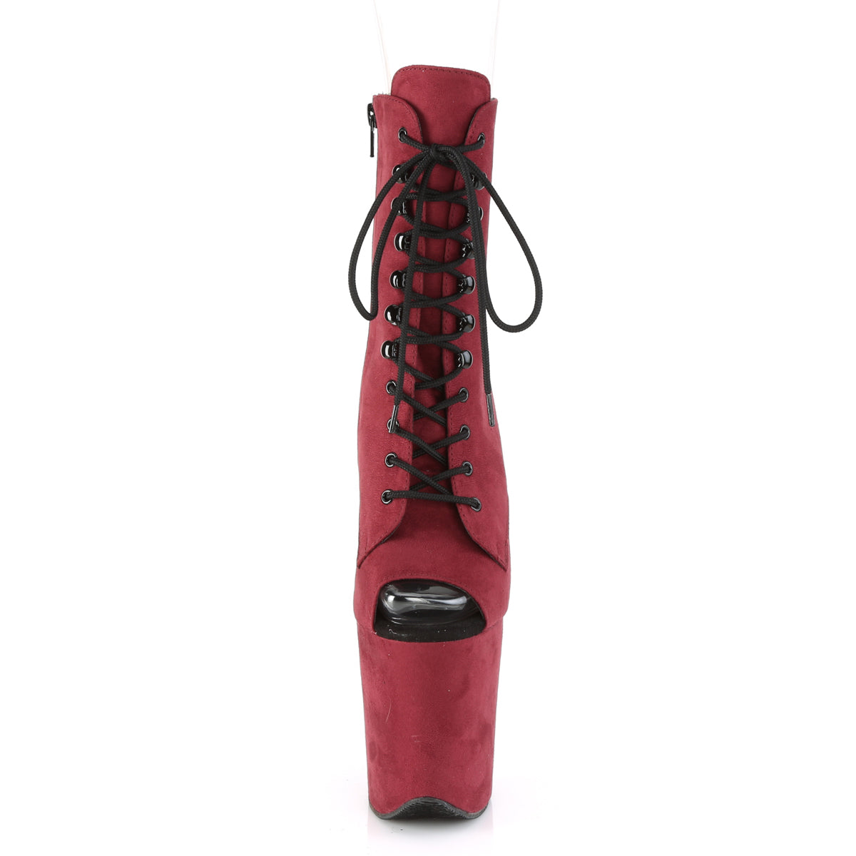 Pleaser Botas de tobillo para mujer FLAMINGO-1021FS Burgundy Faux Suda / Burgundy Faux Suede