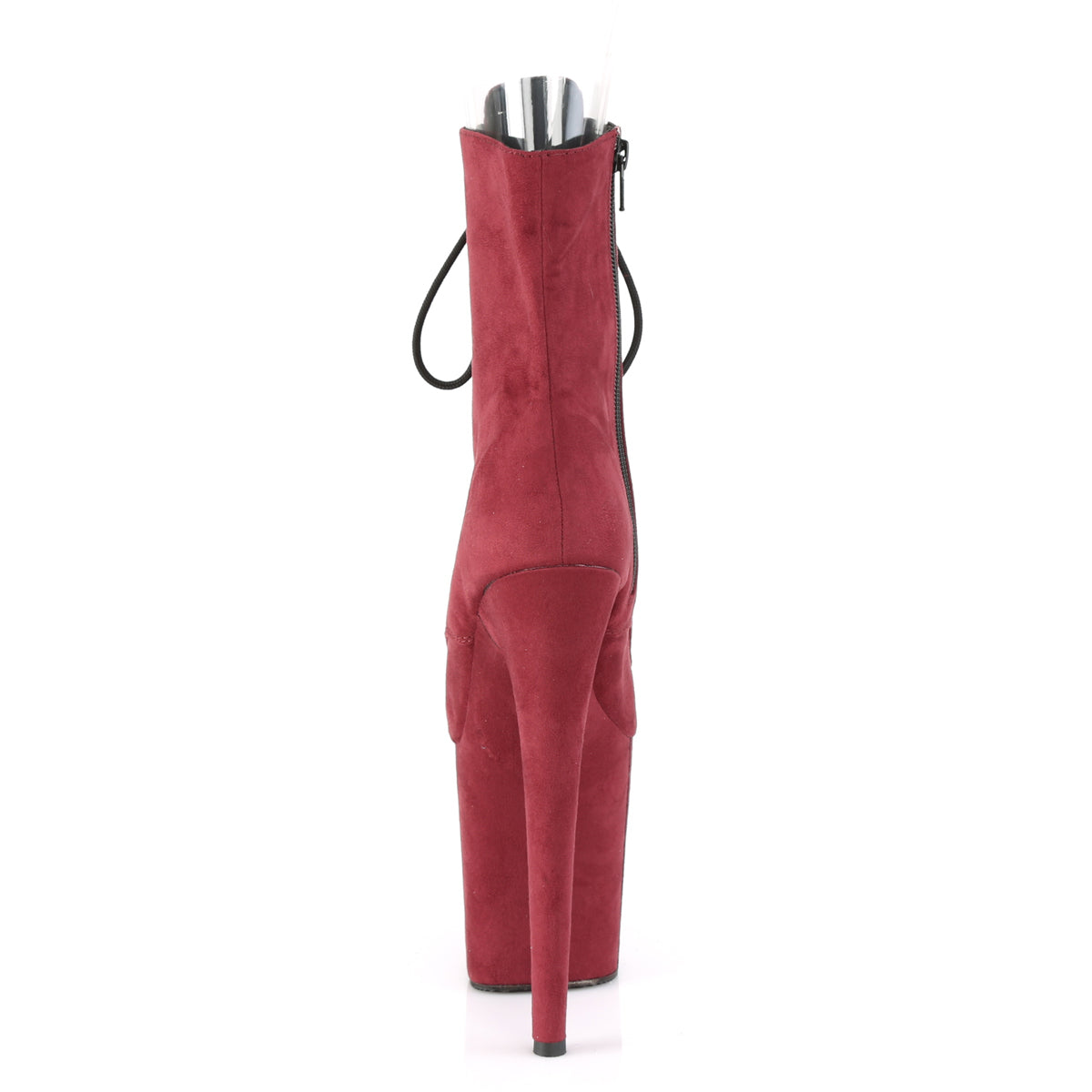 Pleaser Botas de tobillo para mujer FLAMINGO-1021FS Burgundy Faux Suda / Burgundy Faux Suede