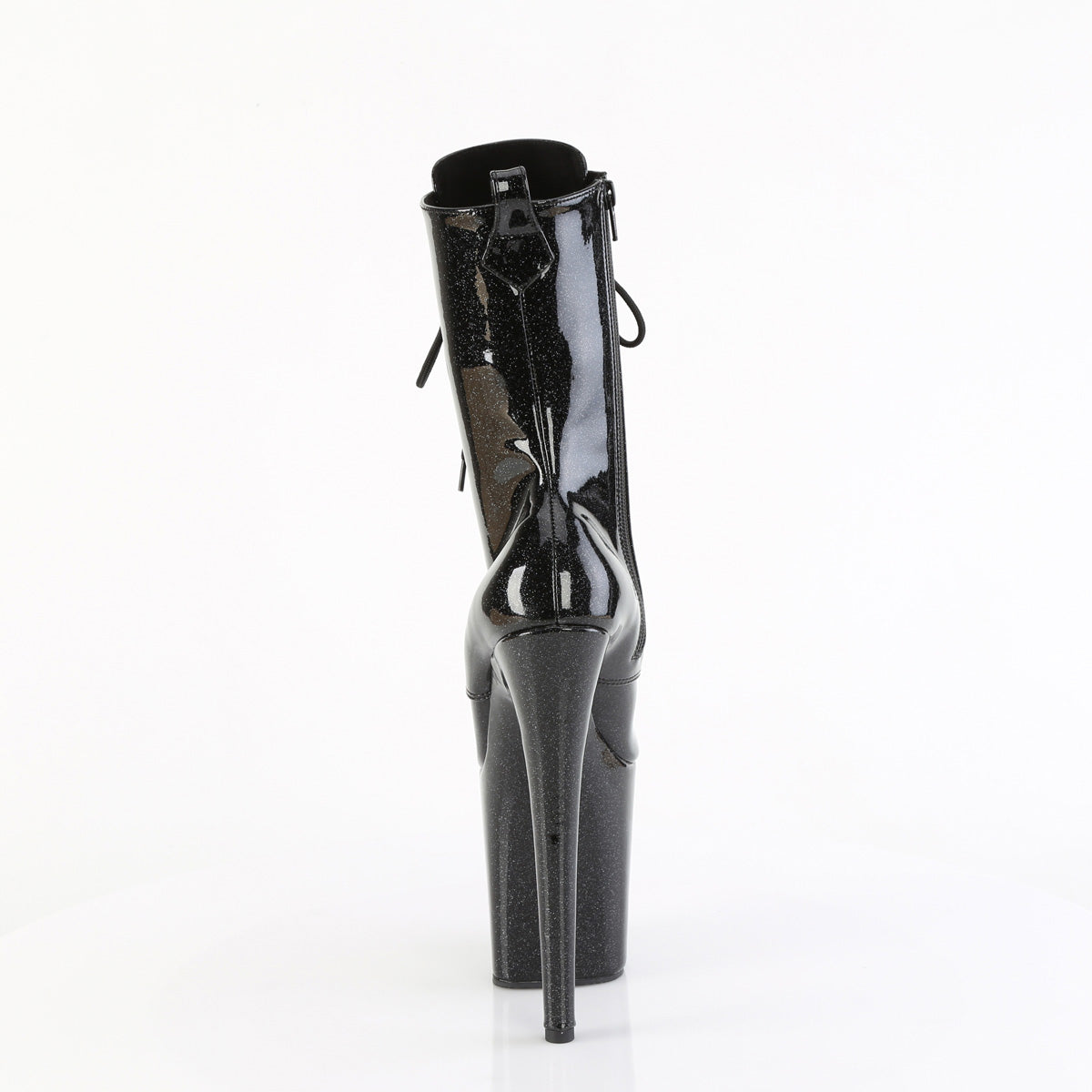 Pleaser FLAMINGO-1040GP Blk Glitter Pat/M