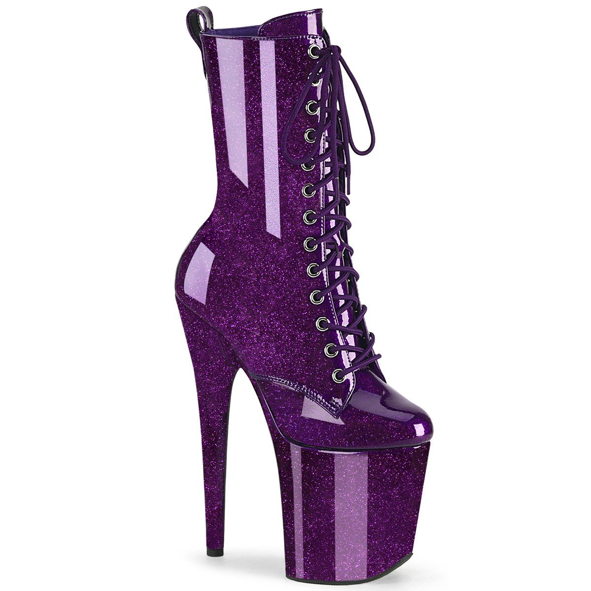 Pleaser FLAMINGO-1040GP Purple Glitter Pat/M
