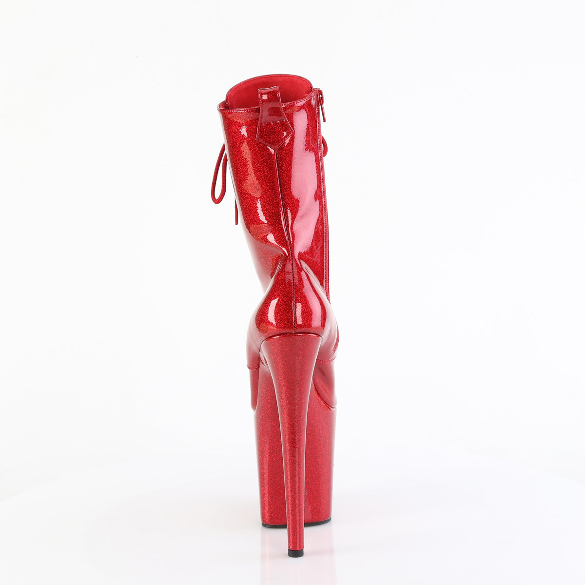 Pleaser FLAMINGO-1040GP Ruby Red Glitter Pat/M