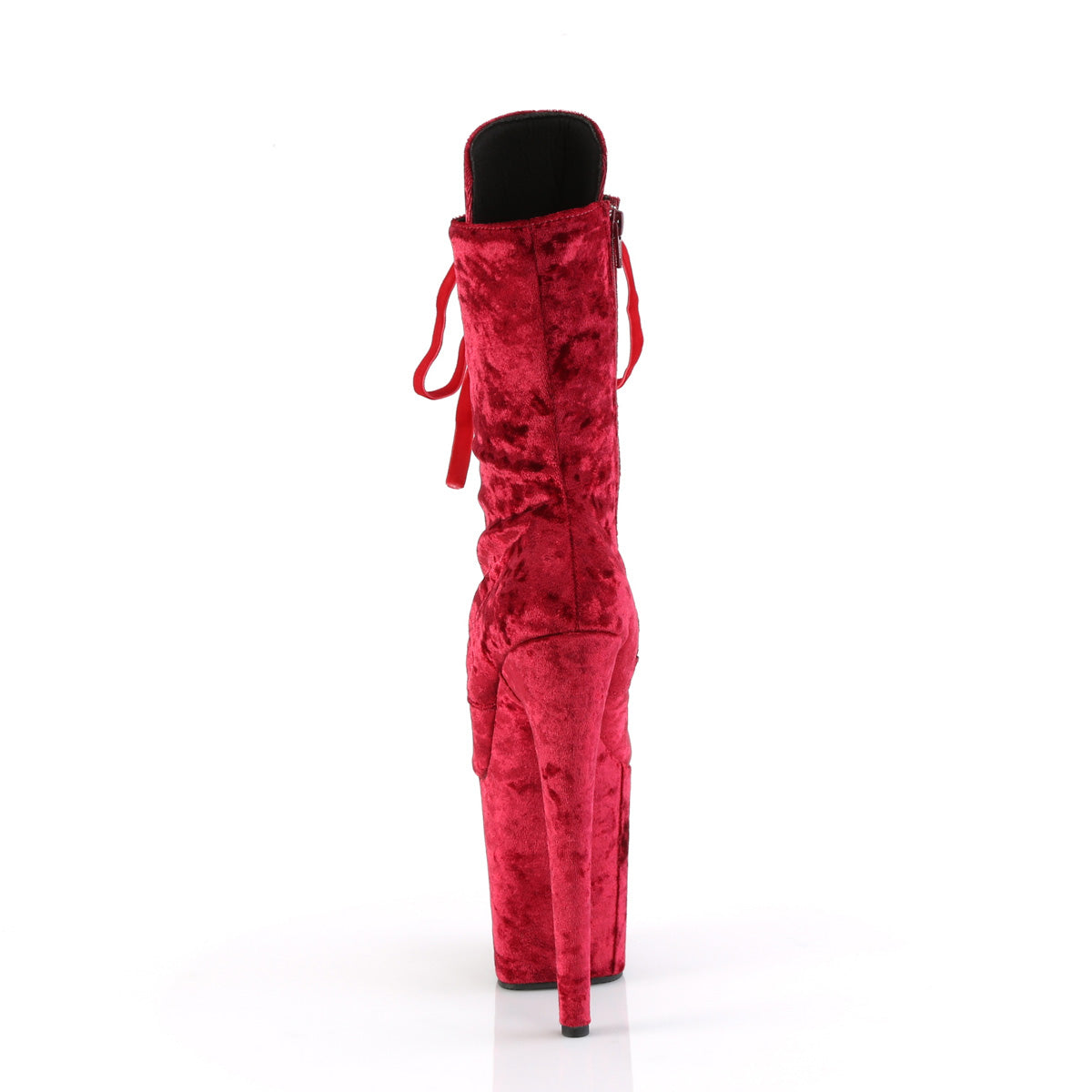 Pleaser Botines FLAMINGO-1045 Velvet rojo/terciopelo rojo